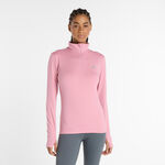 New Balance Bekleidung New Balance Essentials Space Dye Quarter Zip Longsleeve Damen-pink