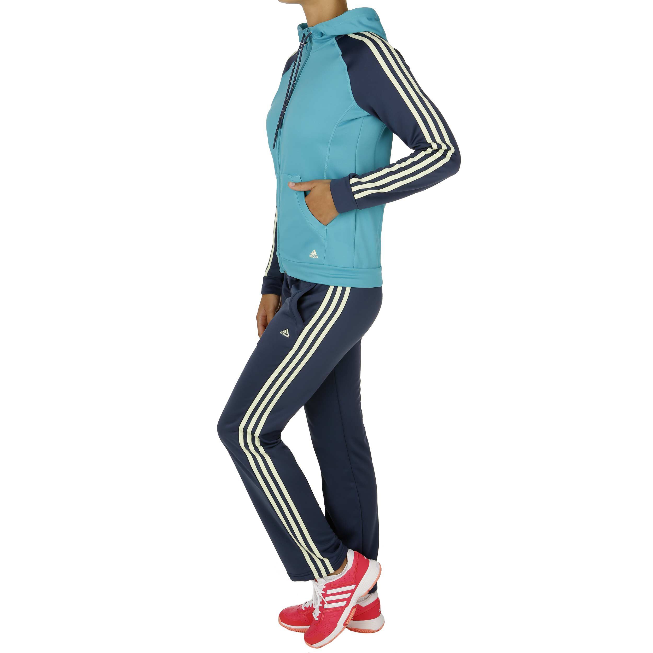 adidas New Young Knit Tracksuit Trainingsanzug Damen adidas New Young Knit Tracksuit Trainingsanzug Damen