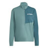 Terrex MT Half-Zip Laufshirt Damen-Dunkelgrün,Grün