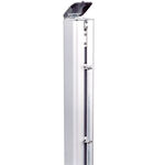 Tegra Platzbedarf Tegra ASS Tennisnetzpfosten 83mm Rund,Aluminium-Silber
