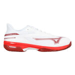 Mizuno Tennisschuhe Mizuno  Wave Exceed Court Sandplatzschuh Herren - wei&szlig;, rot
