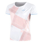 Lotto Bekleidung Lotto Tech IV D1 T-Shirt Damen-Rosa,Wei&szlig;