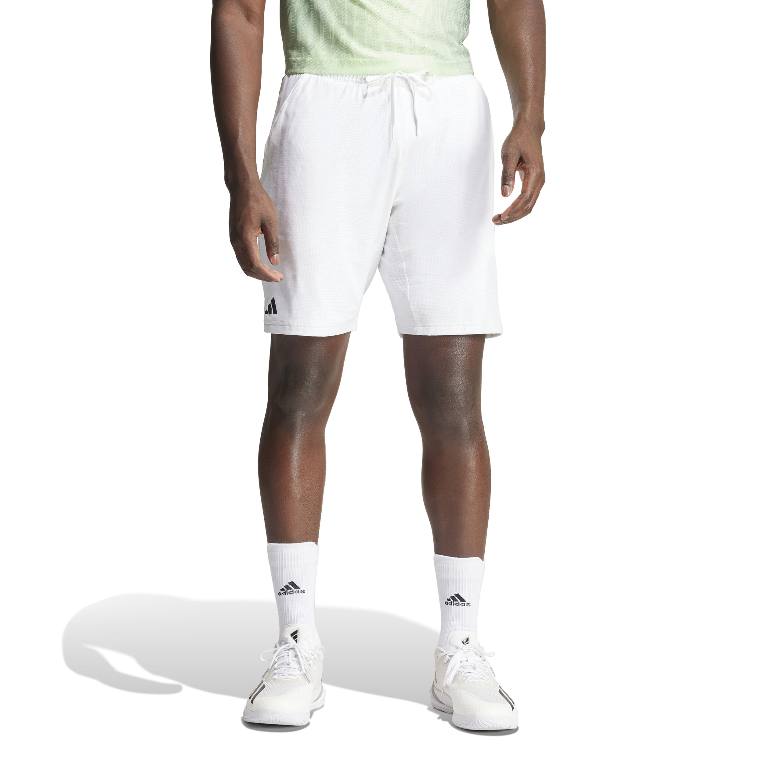 White adidas mens shorts on sale