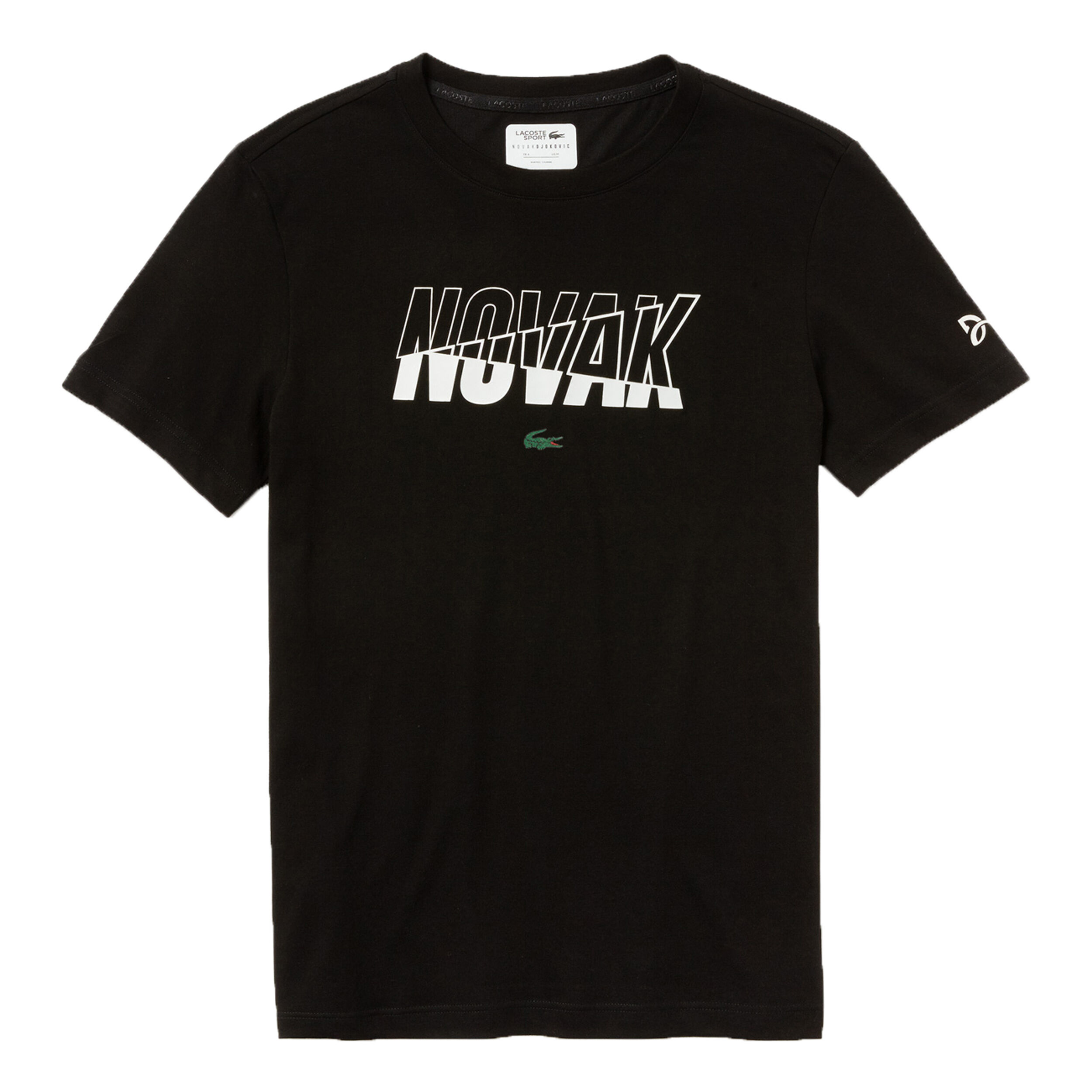 Novak Djokovic T Shirt Herren Schwarz Wei