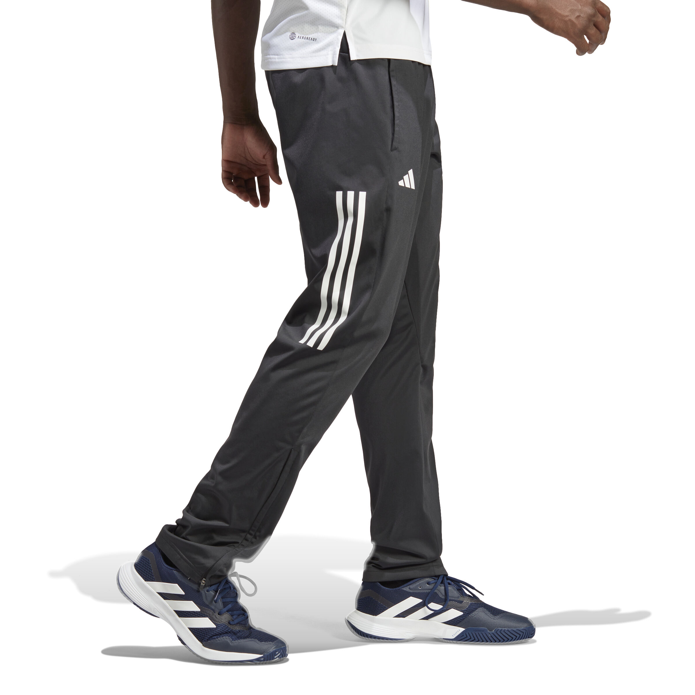 adidas 3 Stripes Knitted Trainingshose Herren Schwarz WeiB online kaufen Tennis Point DE