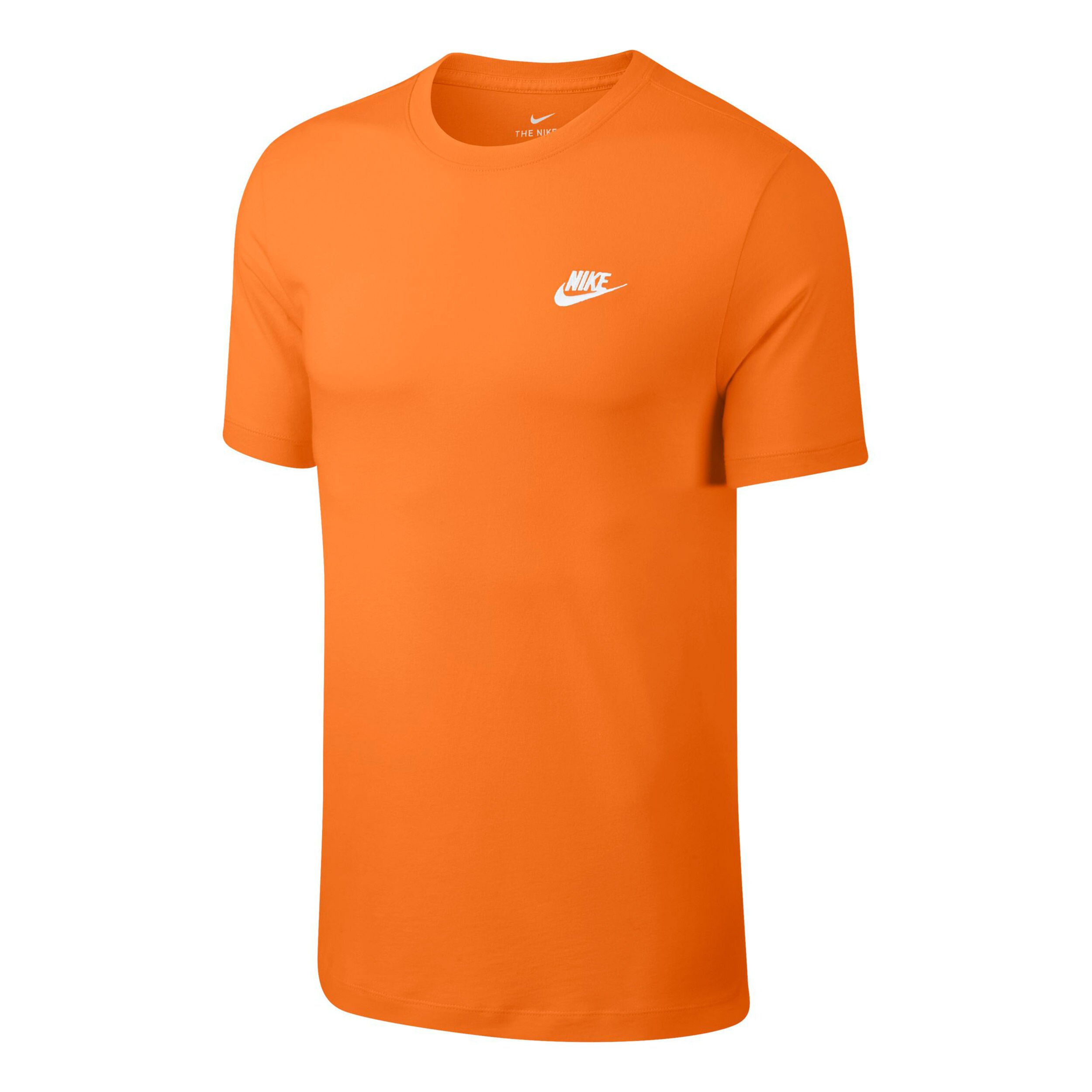 Sportswear Club T Shirt Herren Orange WeiB