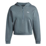Under Armour Bekleidung Under Armour Rival Fleece  Piped Half-Zip Sweatshirt Damen-wei&szlig;