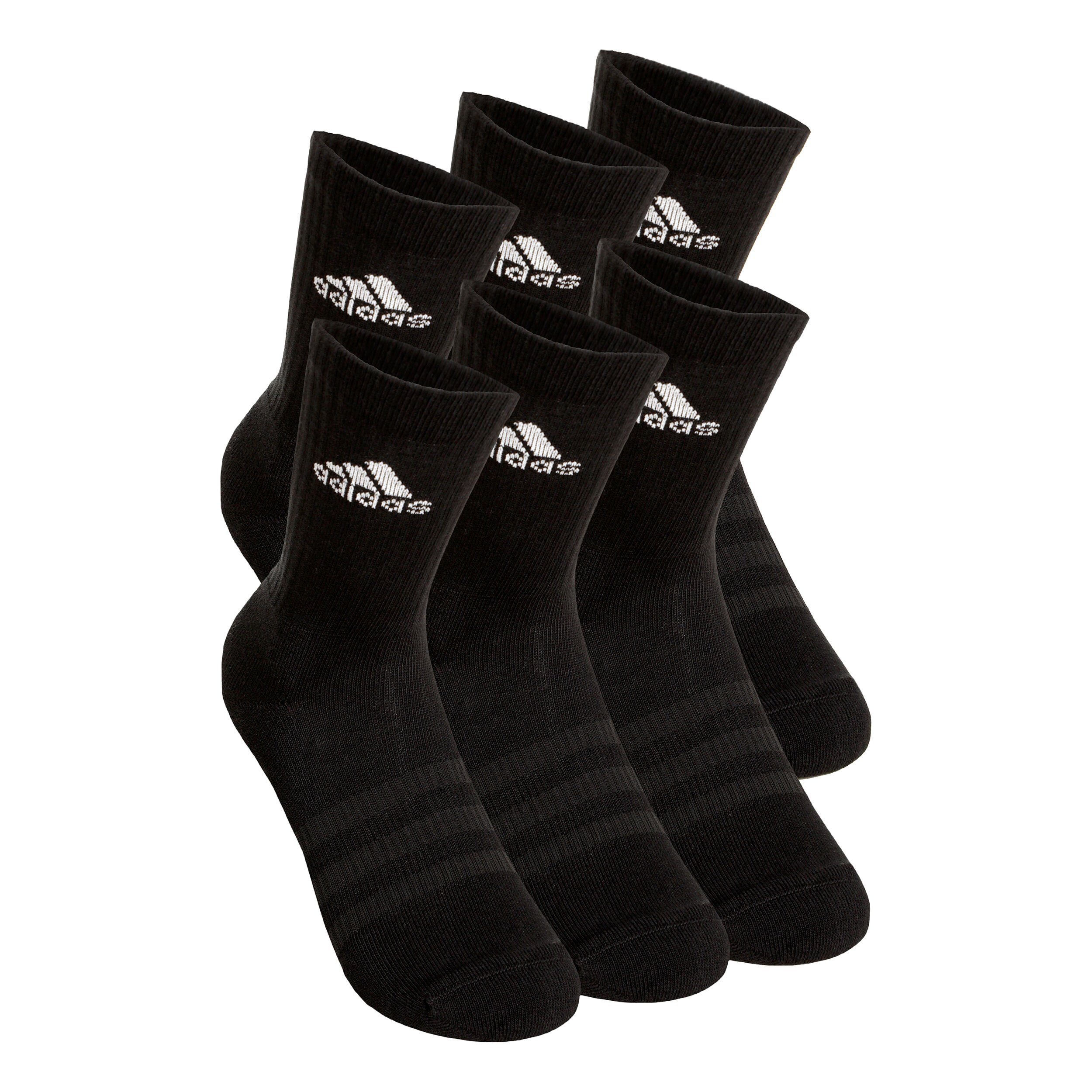 Crew Sportswear Ankle Sportsocken 6er Pack Schwarz WeiB