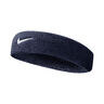 Swoosh Classic Haarband Unisex - dunkelblau, wei&szlig;