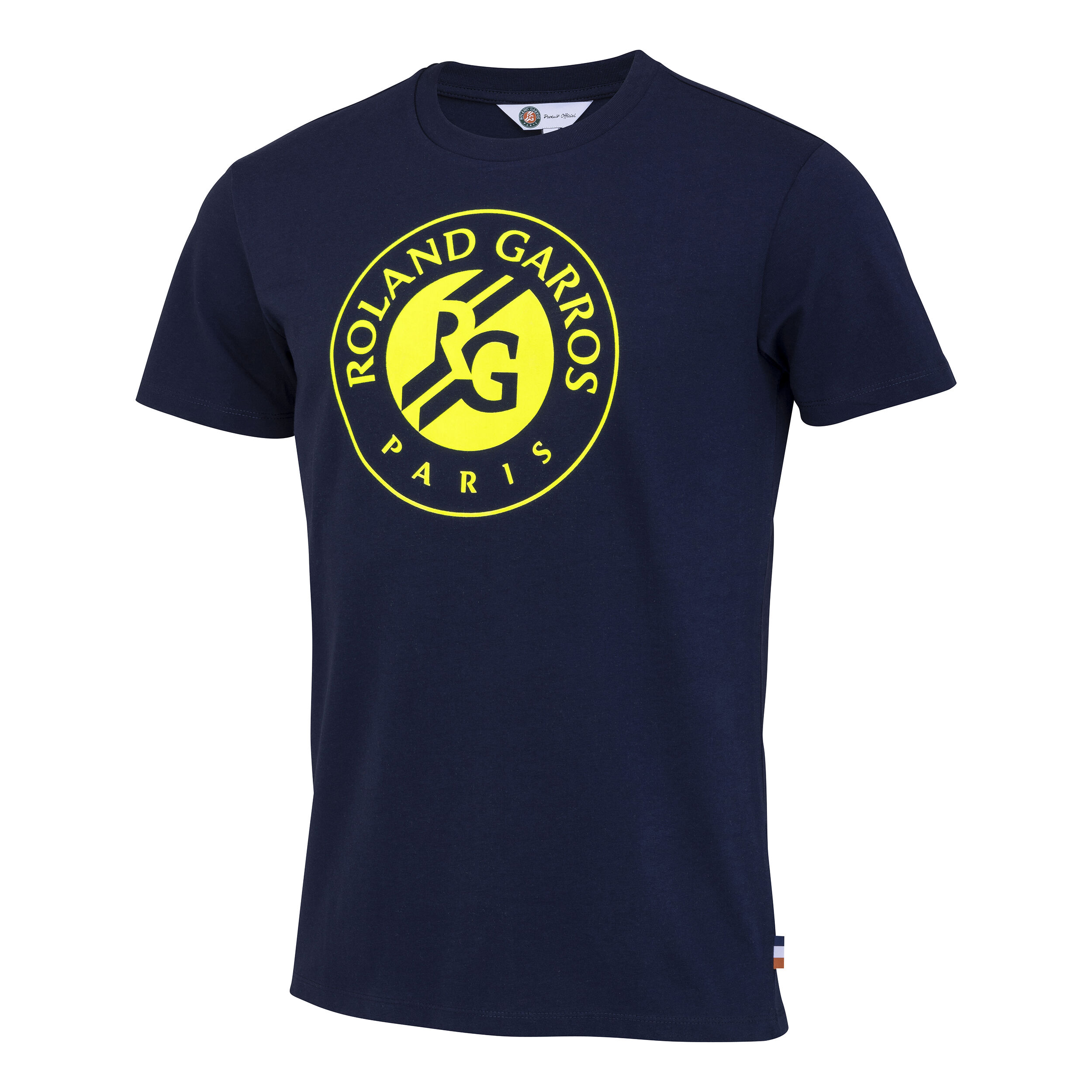 Футболка Roland Garros Herren с крупным логотипом из флока dunkelblau