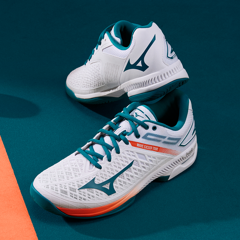 Mizuno Damen Wave Exceed 2 All Court Tennis Schuhe Sport Turnschuhe Blue Weiß 