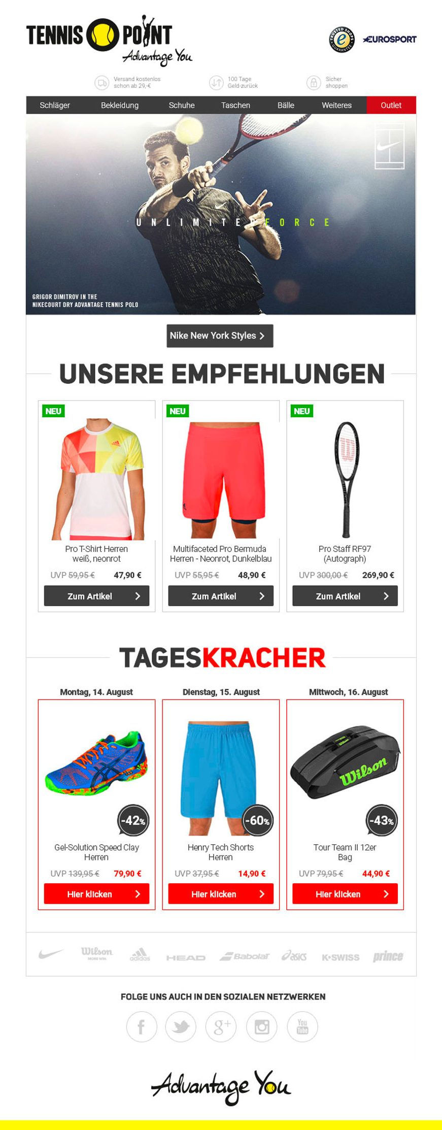 Tennis-Point Newsletter